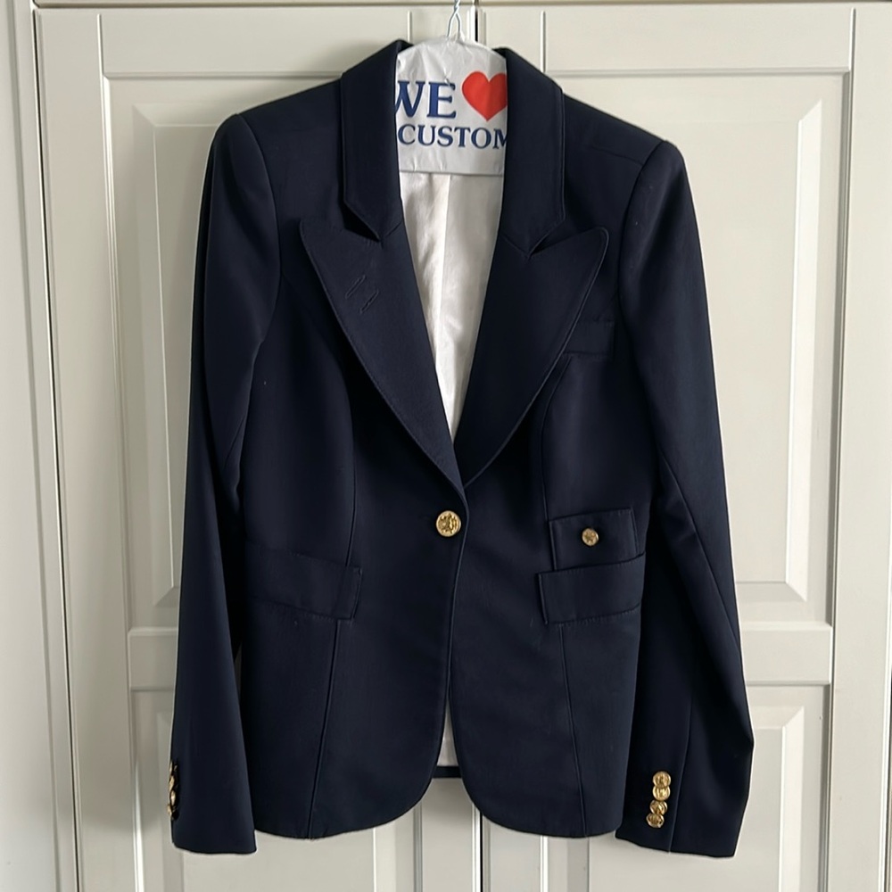 Smythe Navy Wool Blazer Size 6